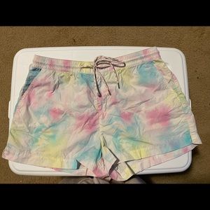 American Eagle Pastel Tie-Dye Shorts
